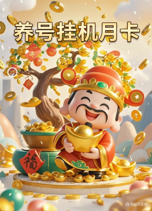 30天养号挂机月卡